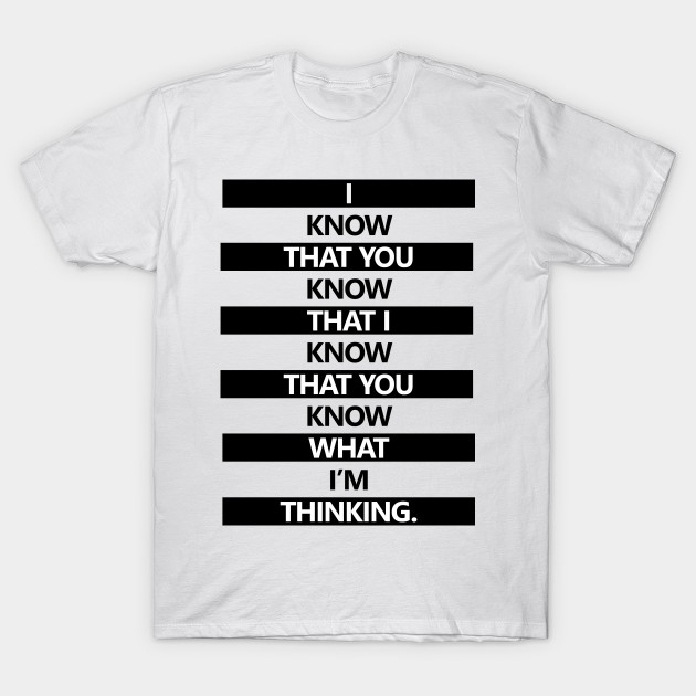 I know